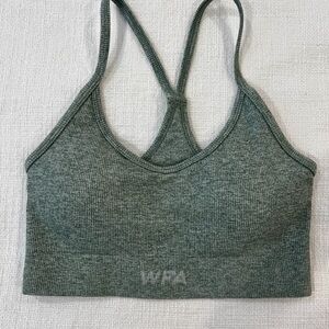 Women's Green Sports Bra